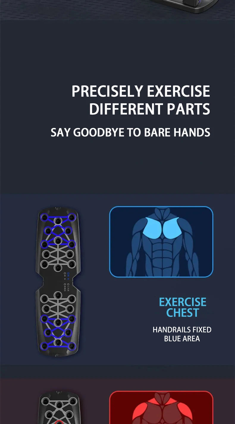 Ensemble de planche de push-up / Barre de push-up multifonctionnelle