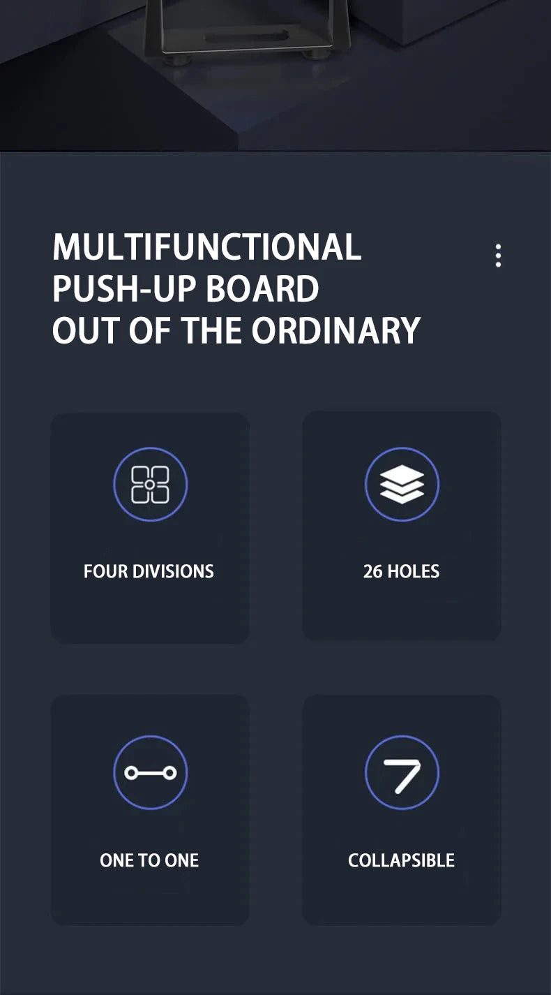 Ensemble de planche de push-up / Barre de push-up multifonctionnelle