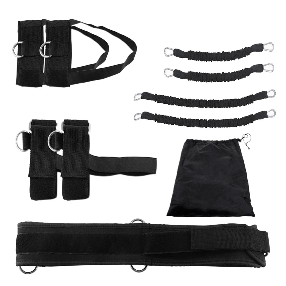 Fitness Boxing Training Resistance Band Set Stretching Strap Exercise Belt For Boxing Basketball Jump Strength Training