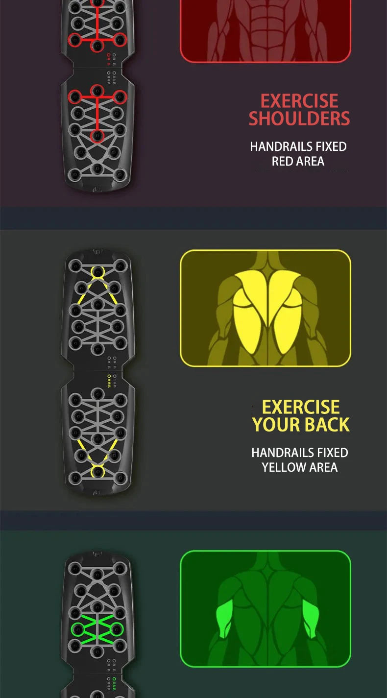 Ensemble de planche de push-up / Barre de push-up multifonctionnelle