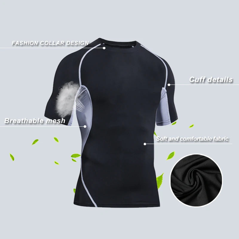 Conception de qualité personnalisée Spandex Compression Fitness Entraînement Wear Basketball Sport Running Shirt