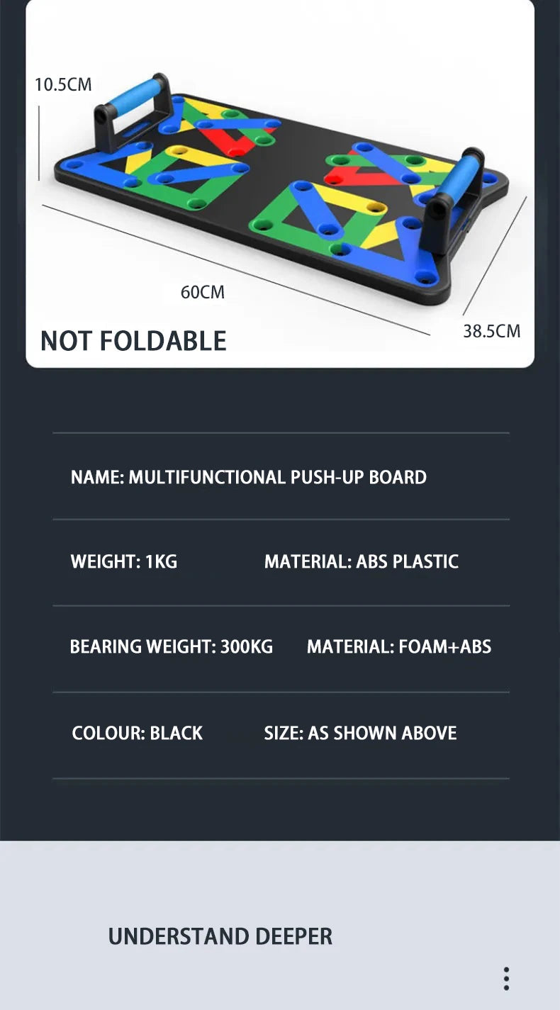 Ensemble de planche de push-up / Barre de push-up multifonctionnelle