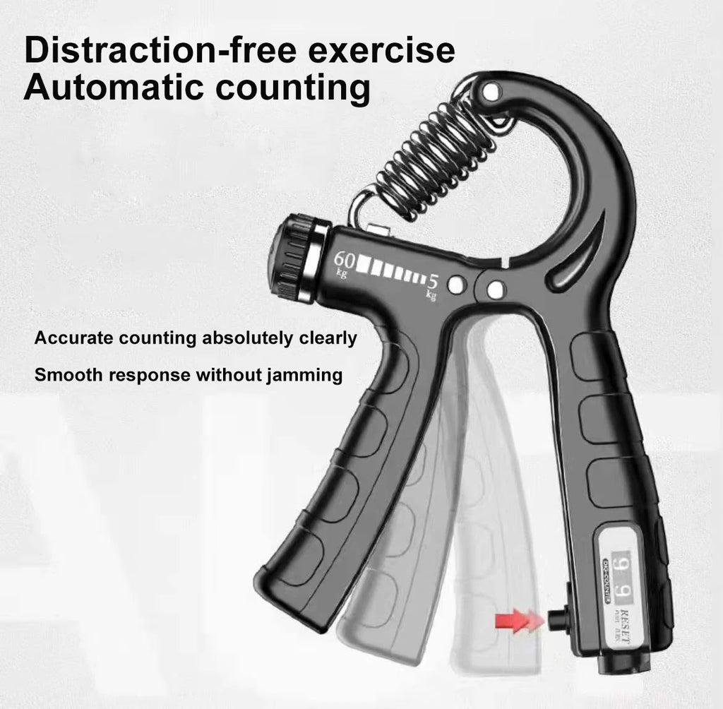 EACH  Counting Grip Device Adjustable Grip Device R Type Spring Mechanical Multifunctional Finger Rehabilitation Training Device