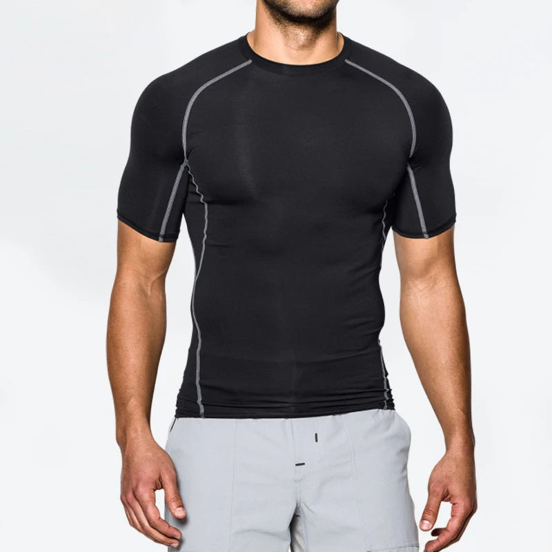 Conception de qualité personnalisée Spandex Compression Fitness Entraînement Wear Basketball Sport Running Shirt