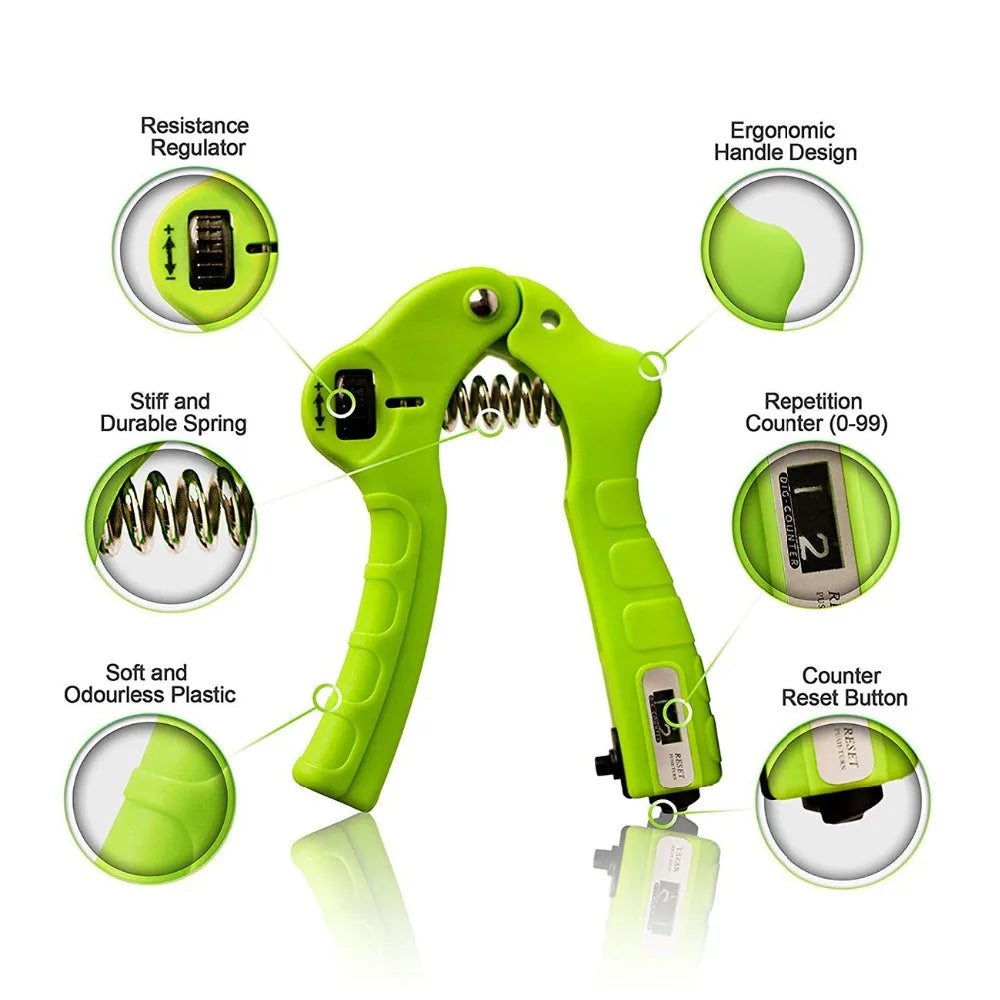 Rehabilitation Finger Forearm Exerciser Training Gripper Fitness Heavy Hand Grip Strengthener Counting Workout Wrist Equipment
