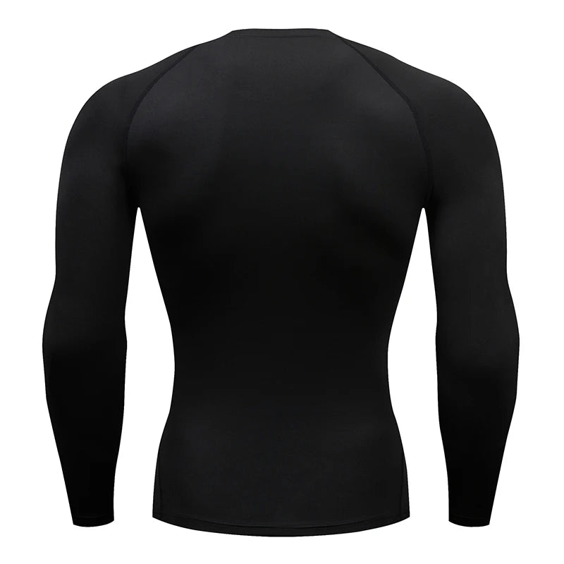 T-shirt de compression de course pour hommes à manches longues / T-shirts de sport Gym Fitness Sweat-shirt Homme