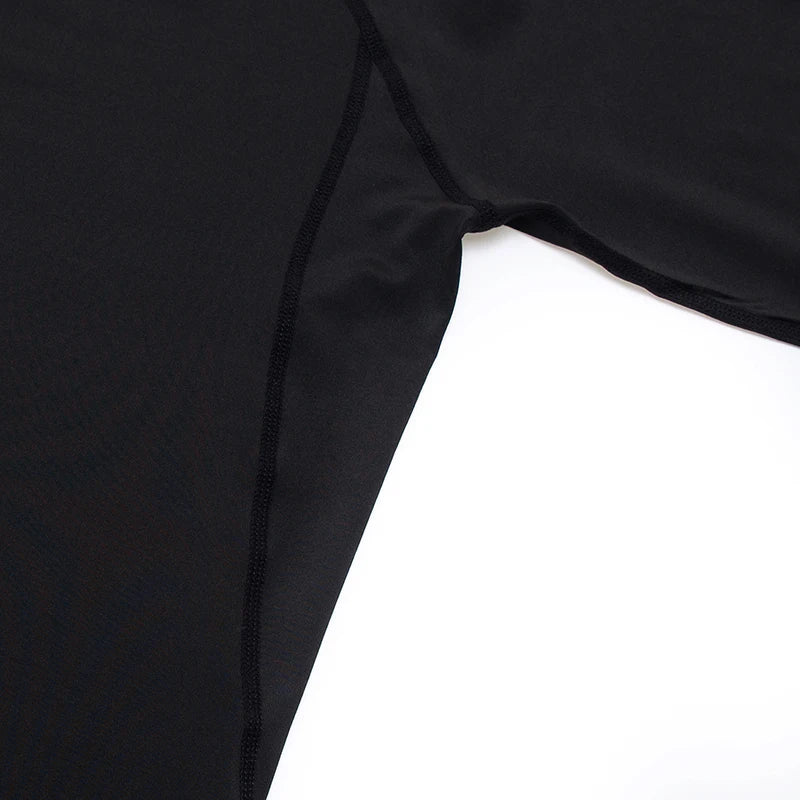 T-shirt de compression de course pour hommes à manches longues / T-shirts de sport Gym Fitness Sweat-shirt Homme