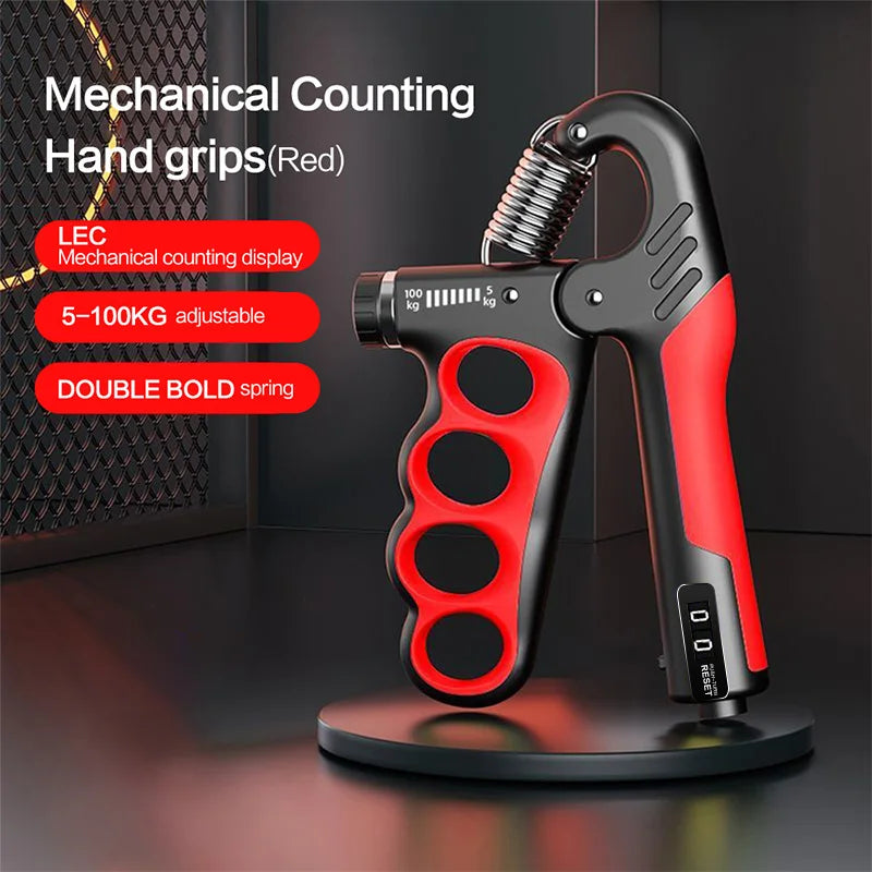 Hand Grips Strengthener, Grip Strengthener with Counter, Forearm Exerciser, Grip Strength Trainer,Adjustable Hand Gripper