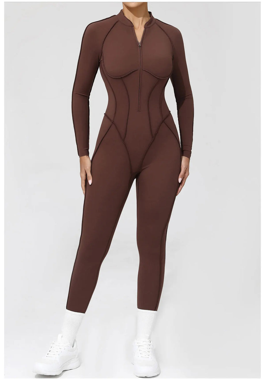 Costume de yoga Ensemble de gymnastique Femmes Entraînement Vêtements de sport Fitness Combinaison de sport à manches longues Femmes Push Up Vêtements d’entraînement féminins Bodysuits