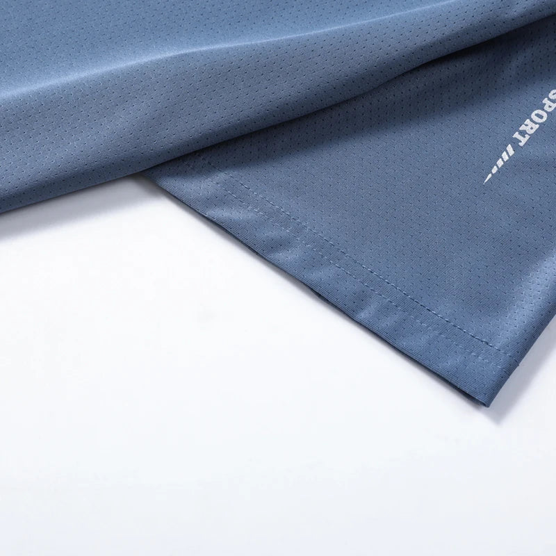 CHRLCK T-shirts de course à séchage rapide pour hommes / T-shirts de randonnée respirants