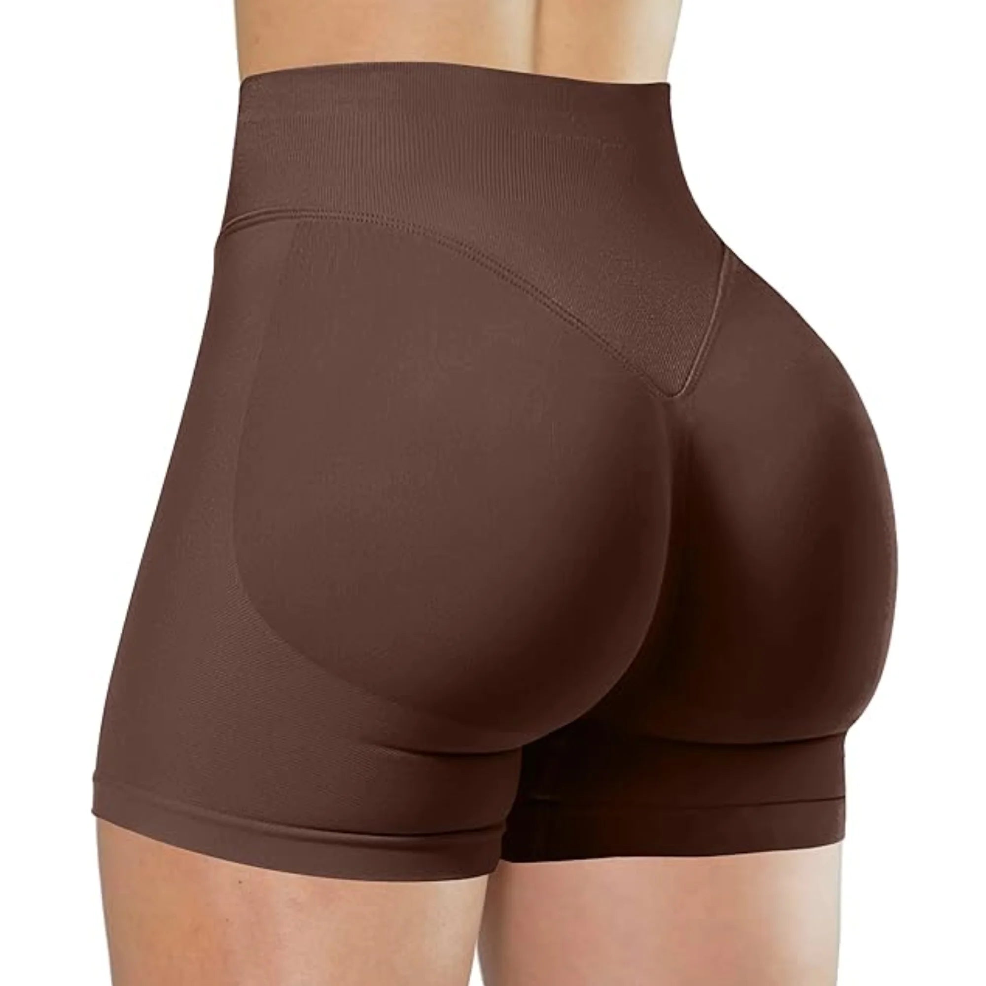 Short de yoga taille haute d’été Pantalon de fitness de course à la mode et sexy Leggings de yoga de couleur unie