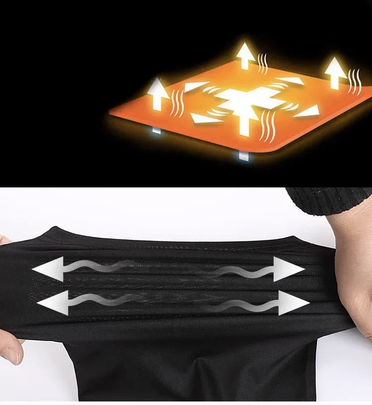 T-shirt à manches longues de compression pour hommes/T-shirt de fitness noir Homme /Top Protection solaire