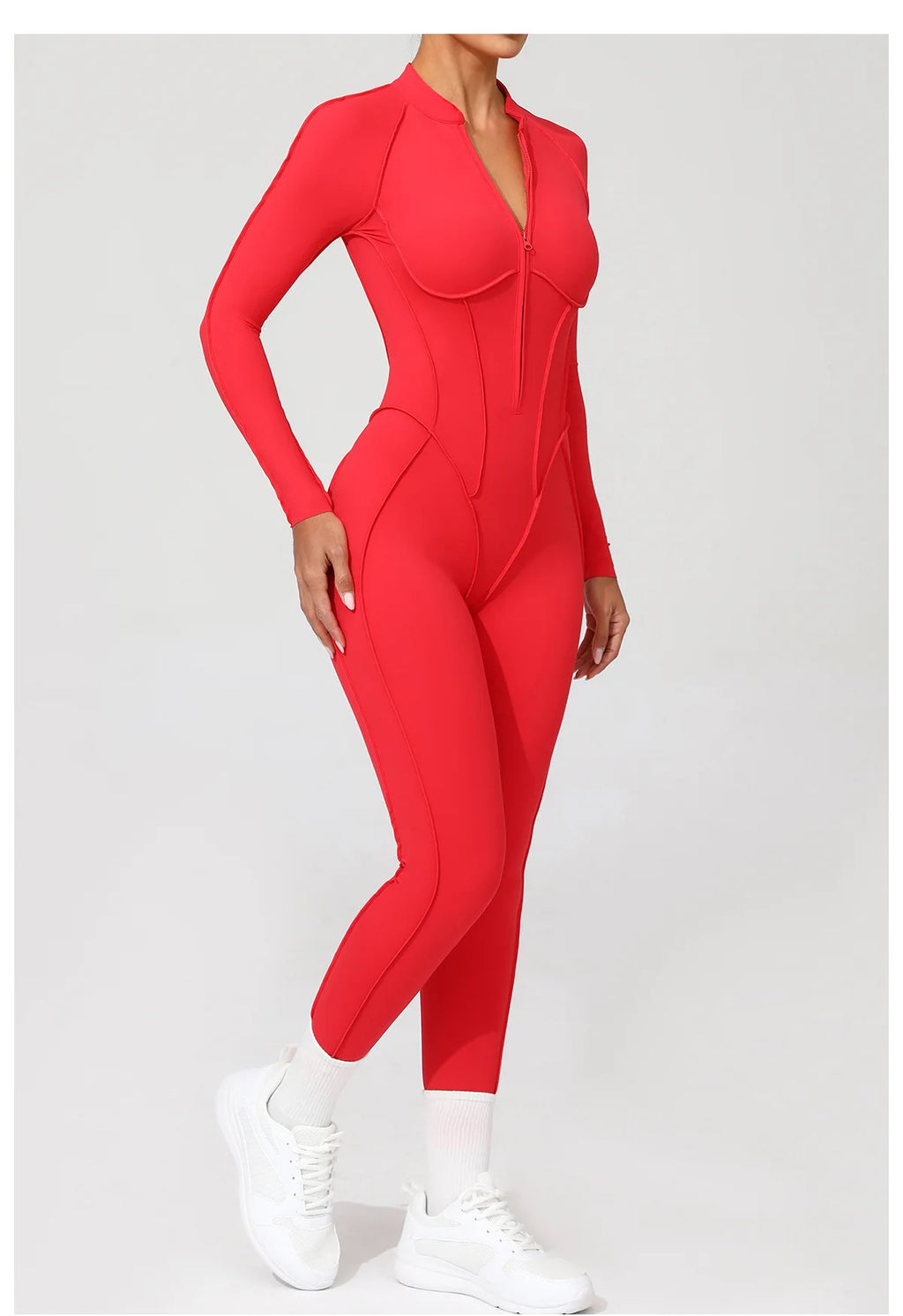 Costume de yoga Ensemble de gymnastique Femmes Entraînement Vêtements de sport Fitness Combinaison de sport à manches longues Femmes Push Up Vêtements d’entraînement féminins Bodysuits