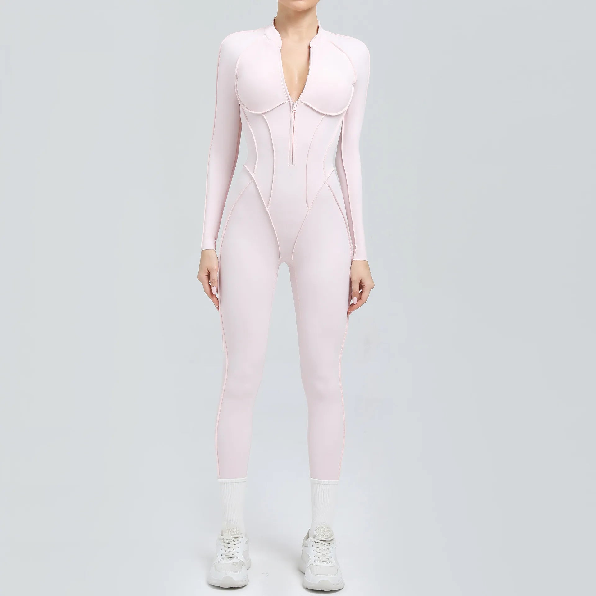 Costume de yoga Ensemble de gymnastique Femmes Entraînement Vêtements de sport Fitness Combinaison de sport à manches longues Femmes Push Up Vêtements d’entraînement féminins Bodysuits