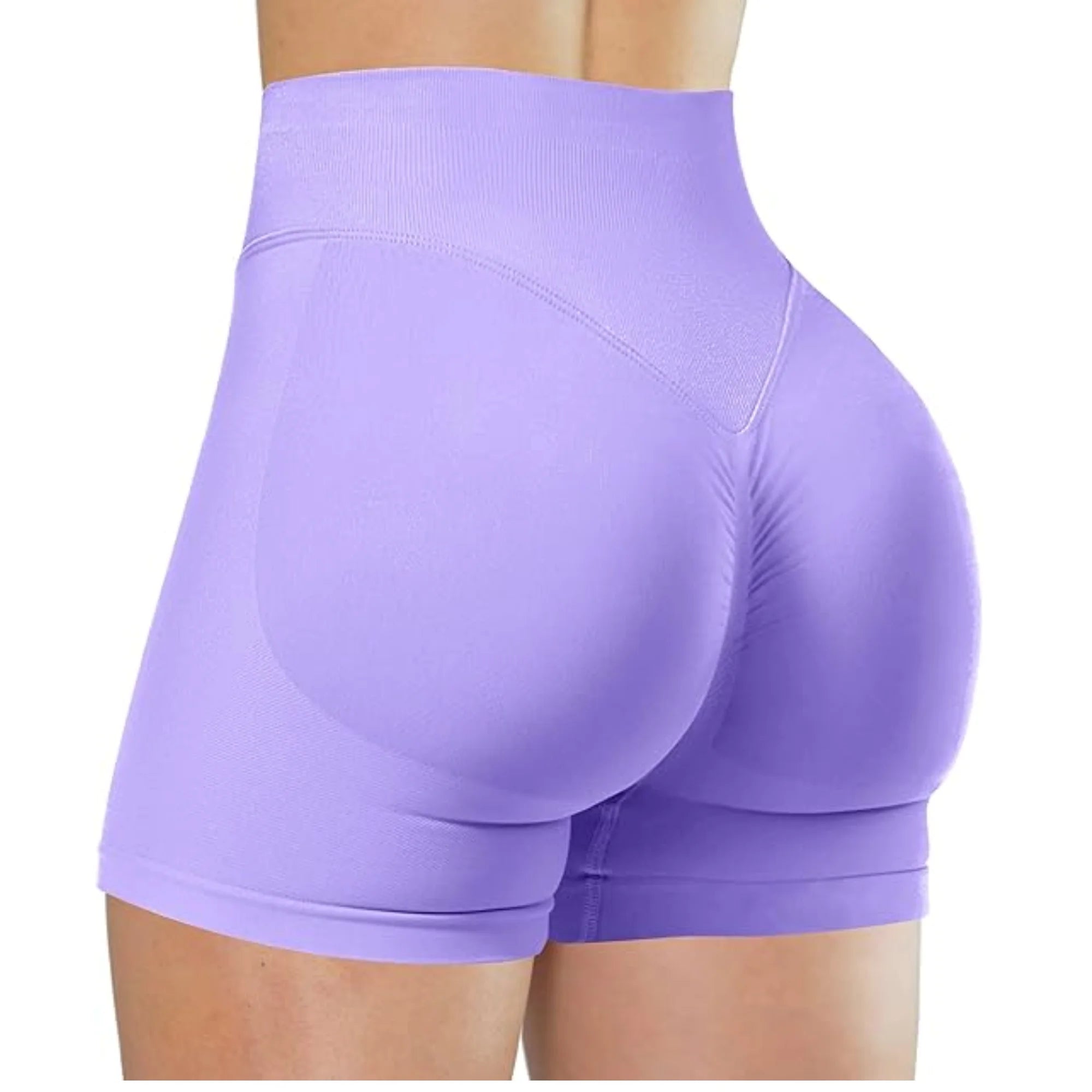 Short de yoga taille haute d’été Pantalon de fitness de course à la mode et sexy Leggings de yoga de couleur unie