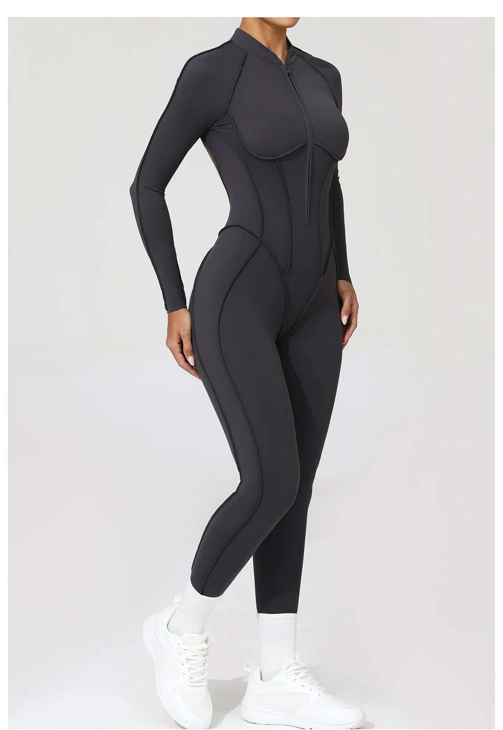 Costume de yoga Ensemble de gymnastique Femmes Entraînement Vêtements de sport Fitness Combinaison de sport à manches longues Femmes Push Up Vêtements d’entraînement féminins Bodysuits