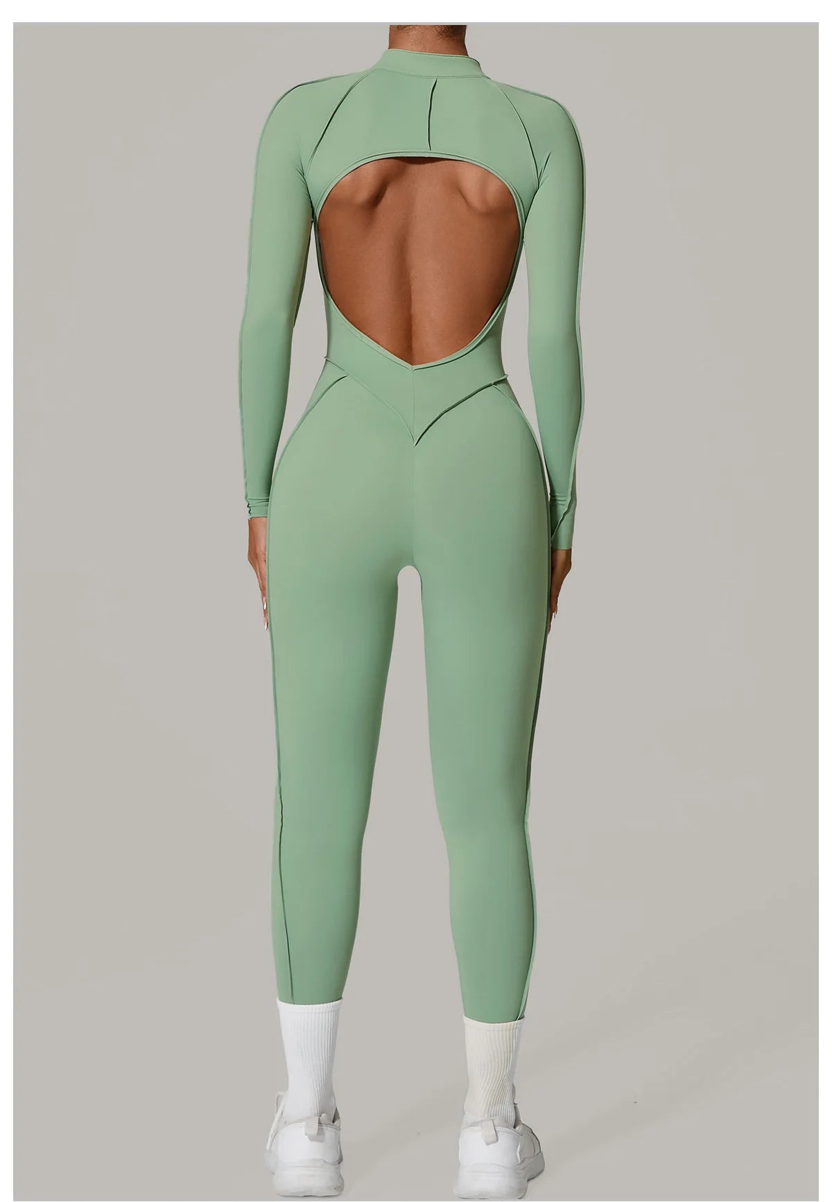 Costume de yoga Ensemble de gymnastique Femmes Entraînement Vêtements de sport Fitness Combinaison de sport à manches longues Femmes Push Up Vêtements d’entraînement féminins Bodysuits