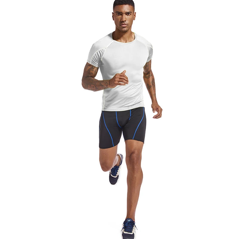 Shorts de compression pour hommes Collants skinny d’été pour hommes Shorts de sport d’entraînement pour hommes à séchage rapide Jogging Gym Fitness Running Short Pants