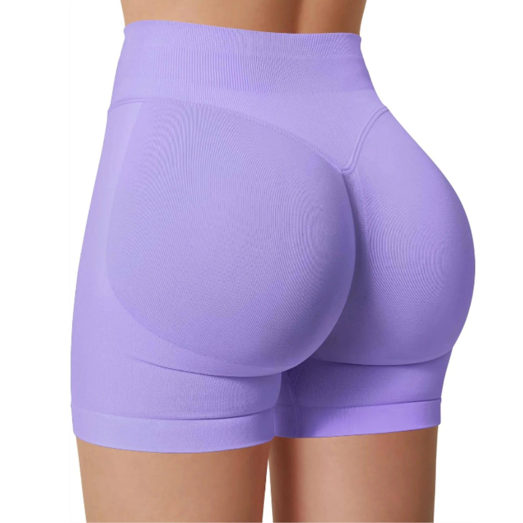 Short de yoga taille haute d’été Pantalon de fitness de course à la mode et sexy Leggings de yoga de couleur unie