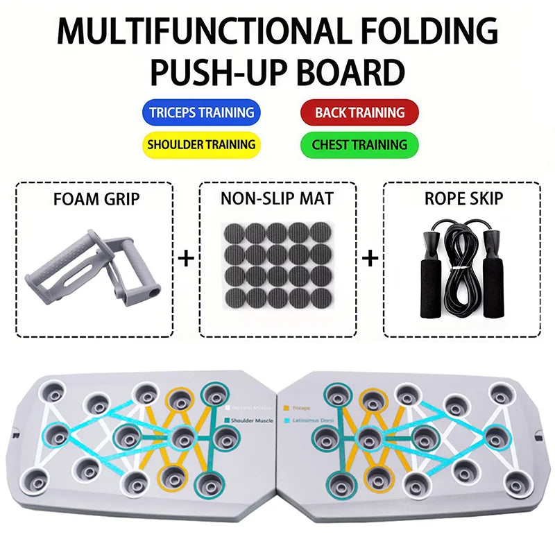 Ensemble de planche de push-up / Barre de push-up multifonctionnelle