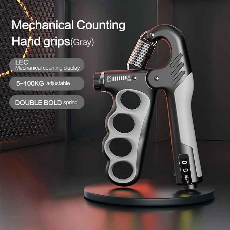 Hand Grips Strengthener, Grip Strengthener with Counter, Forearm Exerciser, Grip Strength Trainer,Adjustable Hand Gripper