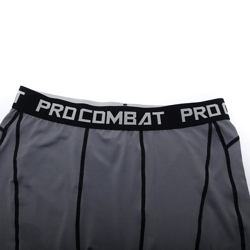 Men Bodybuilding Shorts Fitness Workout Inseam Gym Knickers Male Muscle Alive Elastic Compression Tights Skinny Leggins Hombre