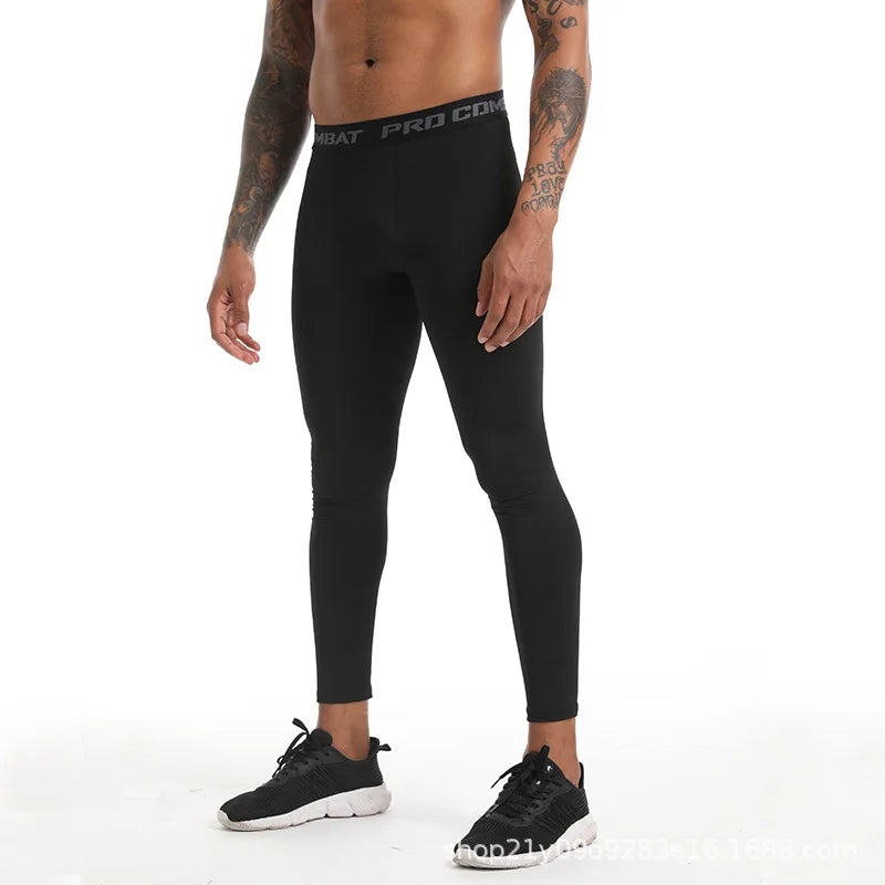 New Men's Compression Pants Male Tights Leggings For Running Training Sport Fitness Quick Dry Fit Joggings Workout Trousers