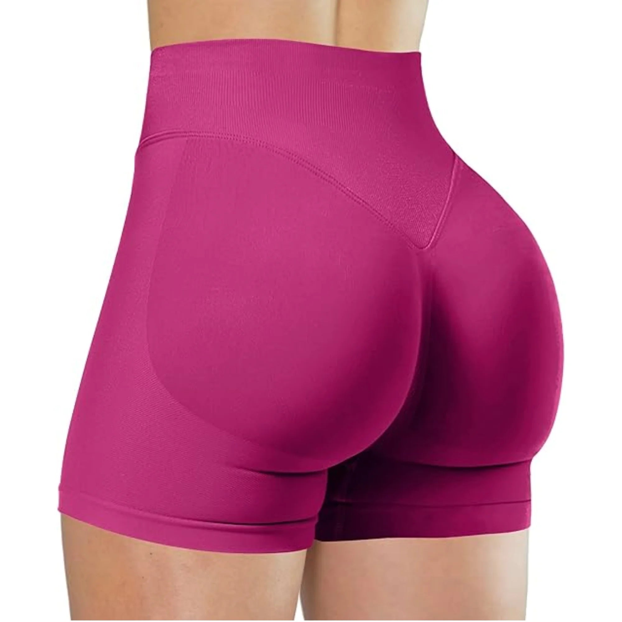 Short de yoga taille haute d’été Pantalon de fitness de course à la mode et sexy Leggings de yoga de couleur unie