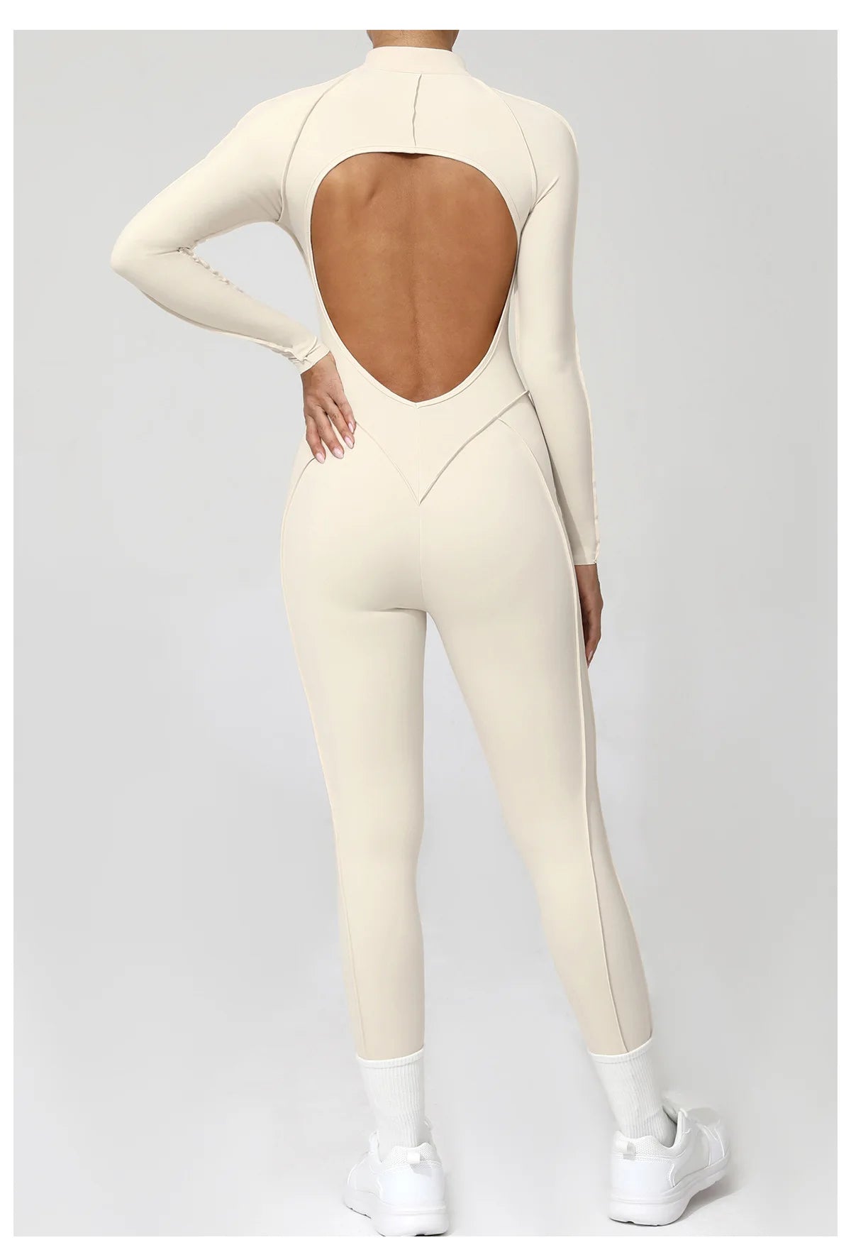 Costume de yoga Ensemble de gymnastique Femmes Entraînement Vêtements de sport Fitness Combinaison de sport à manches longues Femmes Push Up Vêtements d’entraînement féminins Bodysuits