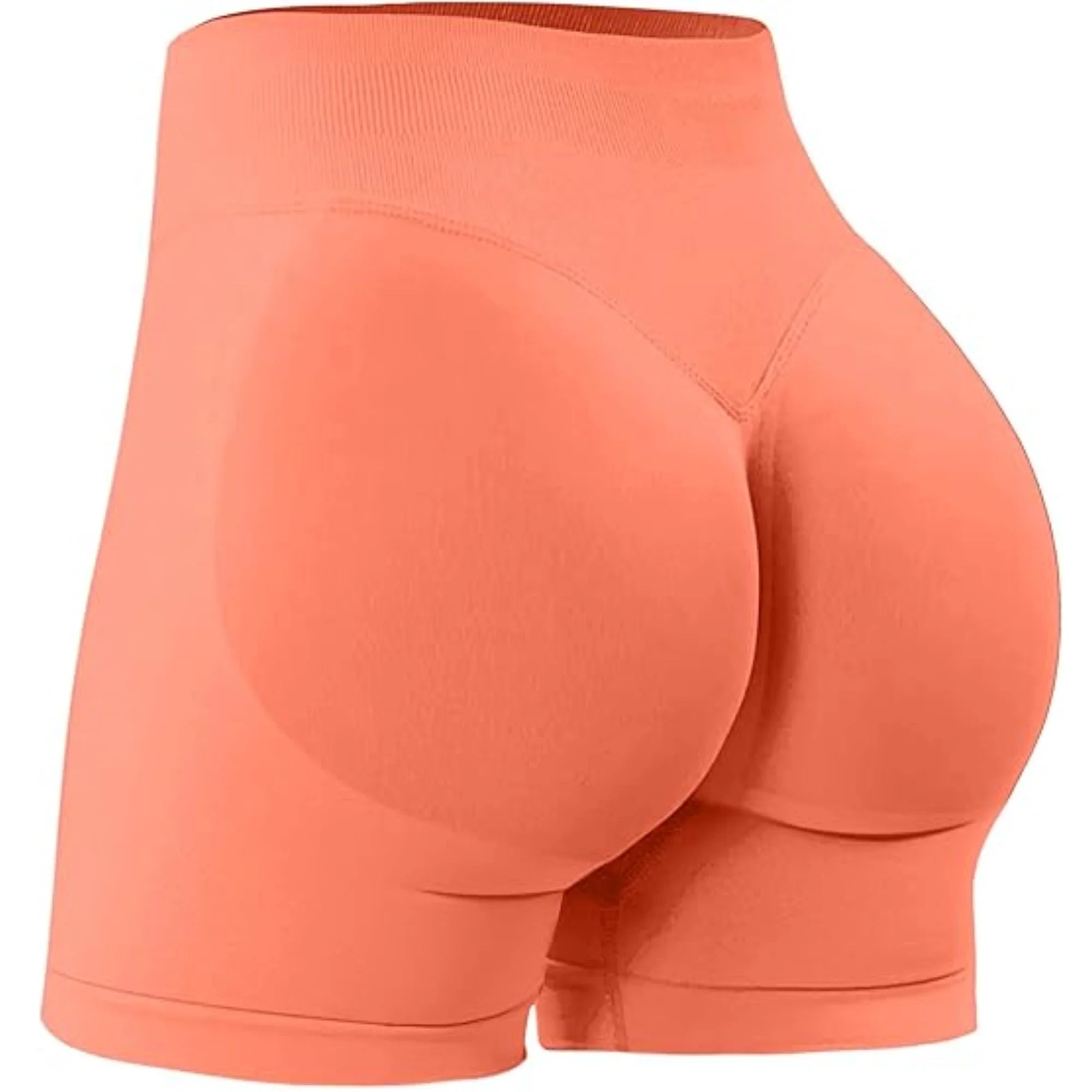 Short de yoga taille haute d’été Pantalon de fitness de course à la mode et sexy Leggings de yoga de couleur unie