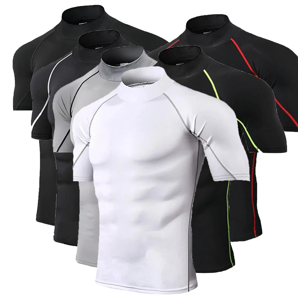 T-shirt de compression pour hommes Bodybuilding
