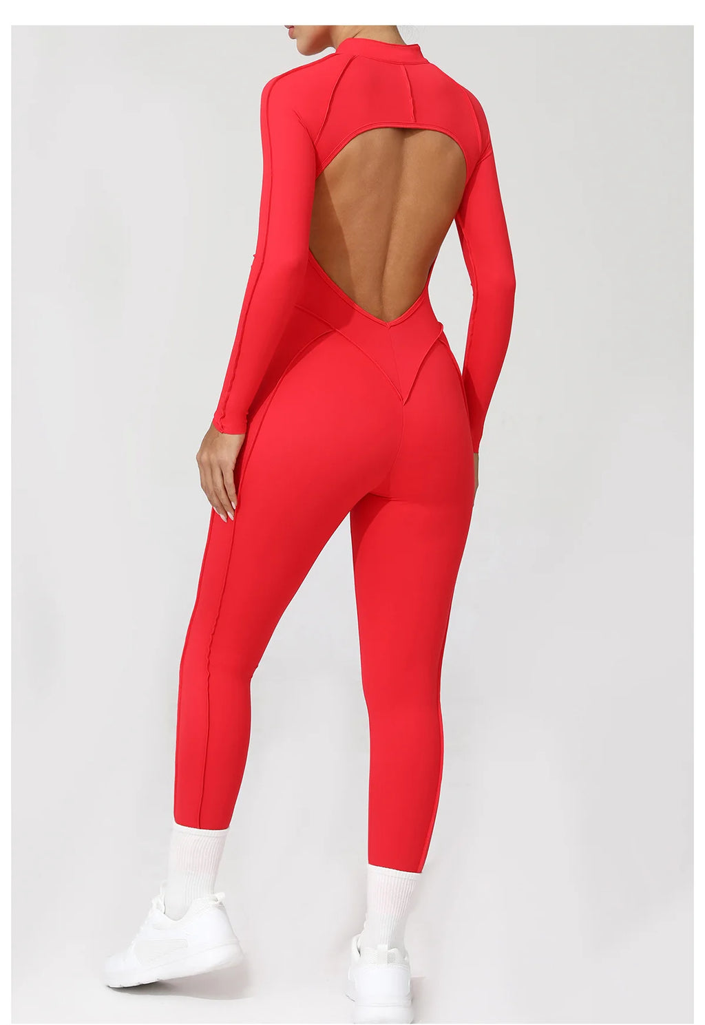 Costume de yoga Ensemble de gymnastique Femmes Entraînement Vêtements de sport Fitness Combinaison de sport à manches longues Femmes Push Up Vêtements d’entraînement féminins Bodysuits
