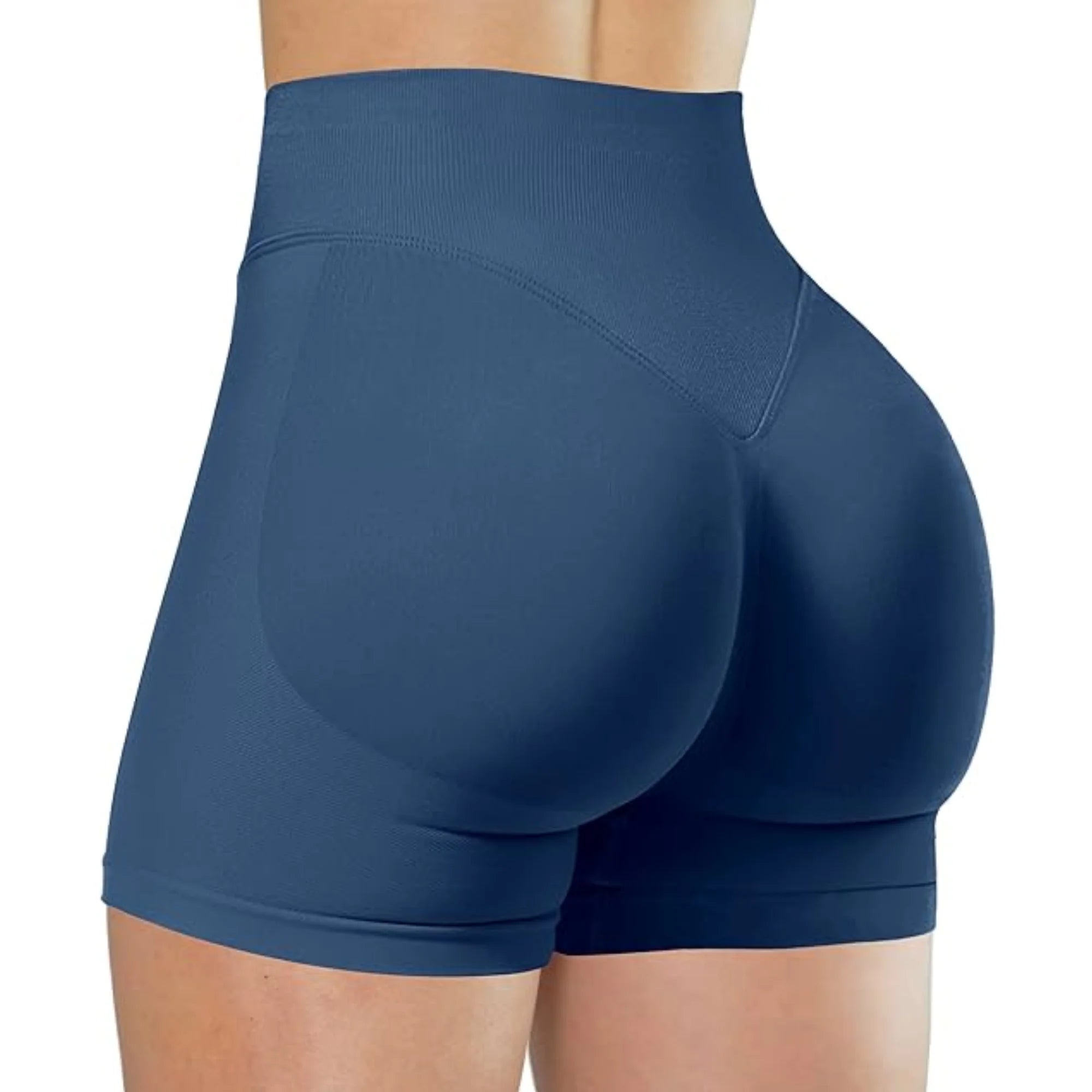 Short de yoga taille haute d’été Pantalon de fitness de course à la mode et sexy Leggings de yoga de couleur unie