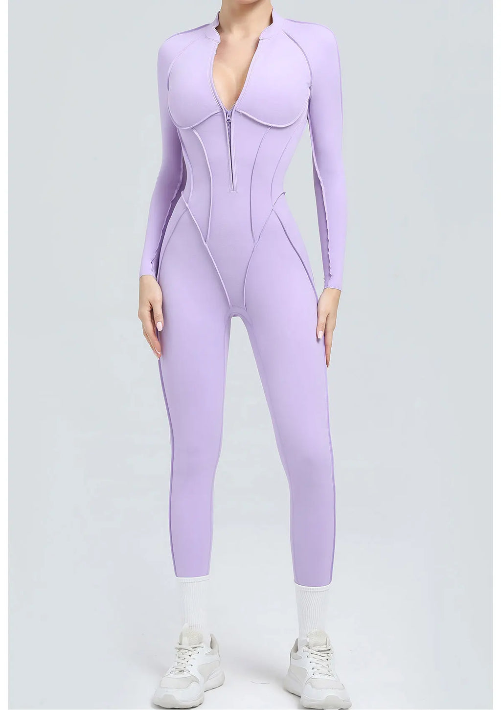 Costume de yoga Ensemble de gymnastique Femmes Entraînement Vêtements de sport Fitness Combinaison de sport à manches longues Femmes Push Up Vêtements d’entraînement féminins Bodysuits