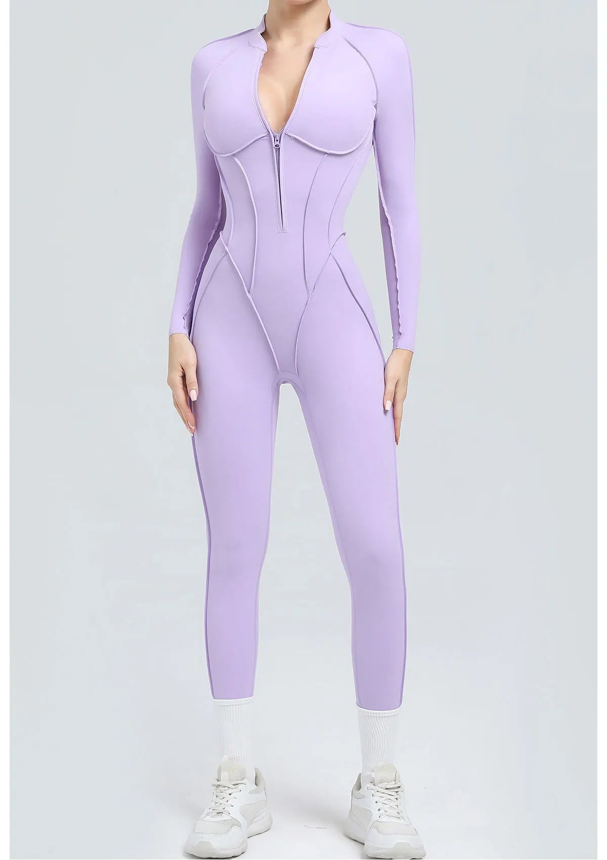 Costume de yoga Ensemble de gymnastique Femmes Entraînement Vêtements de sport Fitness Combinaison de sport à manches longues Femmes Push Up Vêtements d’entraînement féminins Bodysuits