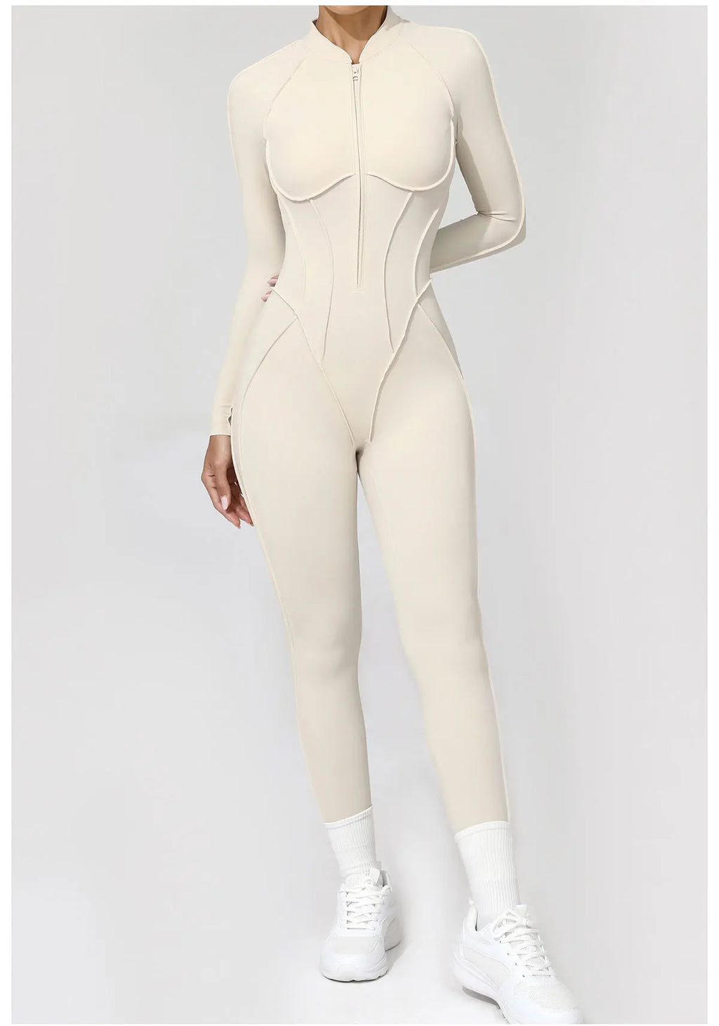 Costume de yoga Ensemble de gymnastique Femmes Entraînement Vêtements de sport Fitness Combinaison de sport à manches longues Femmes Push Up Vêtements d’entraînement féminins Bodysuits