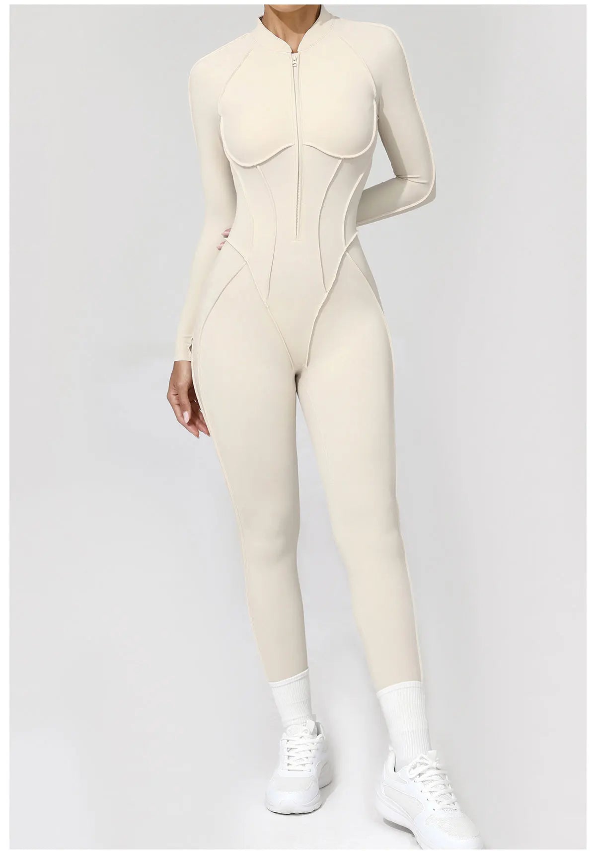 Costume de yoga Ensemble de gymnastique Femmes Entraînement Vêtements de sport Fitness Combinaison de sport à manches longues Femmes Push Up Vêtements d’entraînement féminins Bodysuits