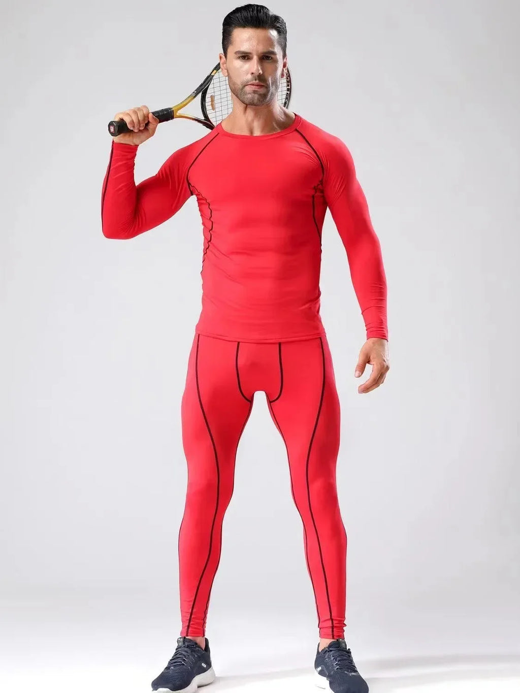 2pcs  Vêtements de sport Costume d’entraînement élastique/ Ensembles Entraînement