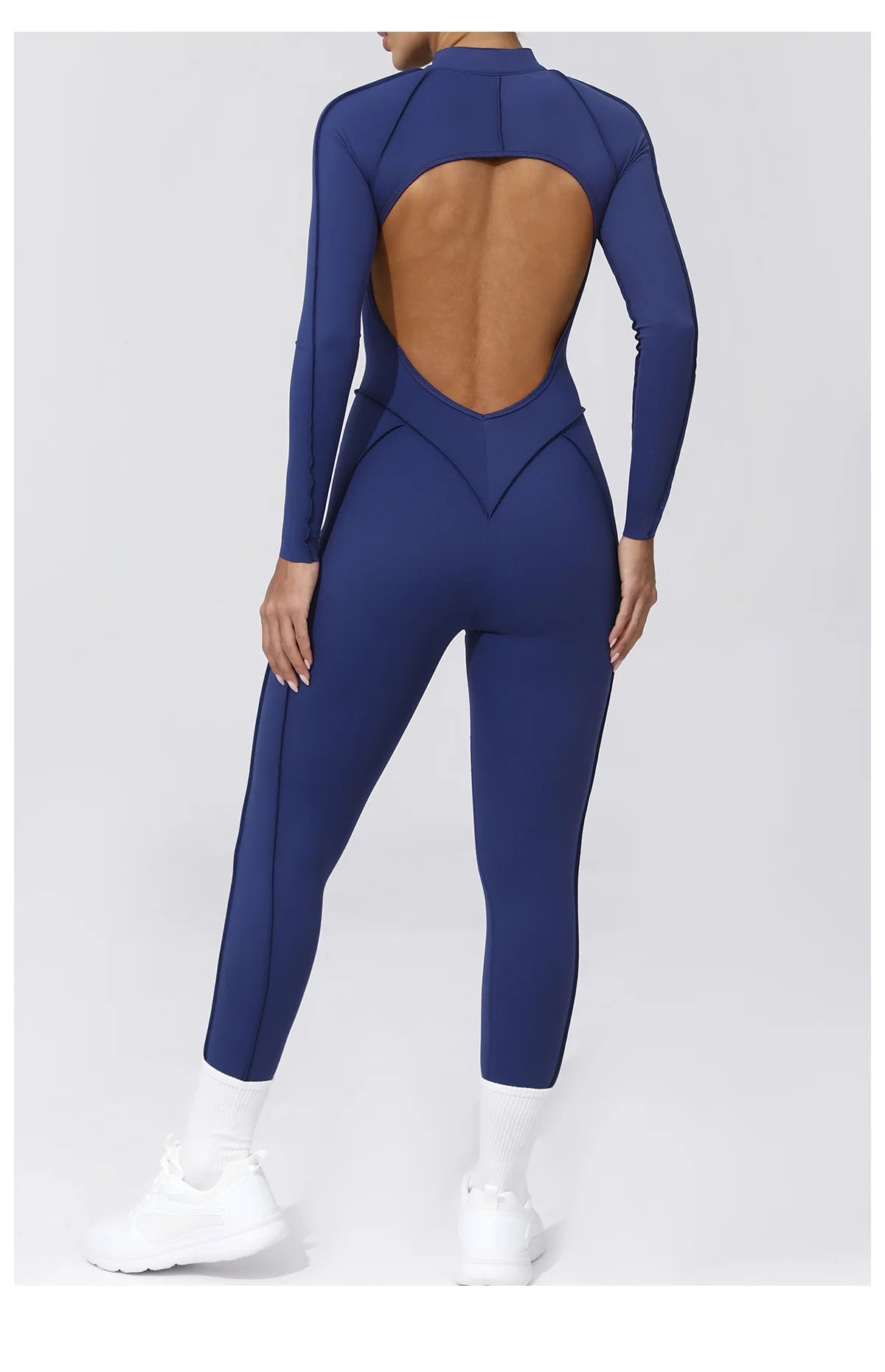 Costume de yoga Ensemble de gymnastique Femmes Entraînement Vêtements de sport Fitness Combinaison de sport à manches longues Femmes Push Up Vêtements d’entraînement féminins Bodysuits