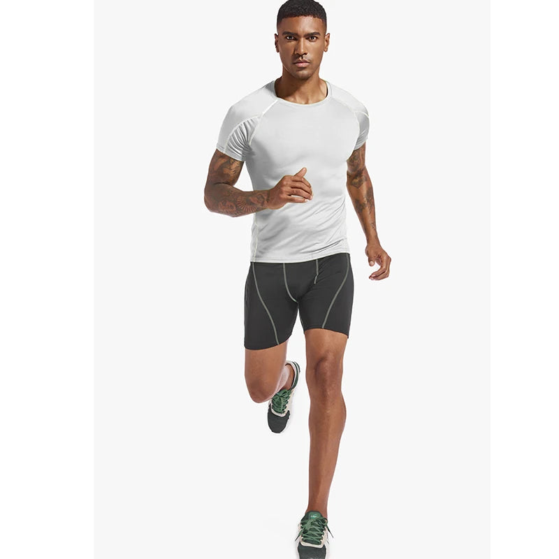 Shorts de compression pour hommes Collants skinny d’été pour hommes Shorts de sport d’entraînement pour hommes à séchage rapide Jogging Gym Fitness Running Short Pants