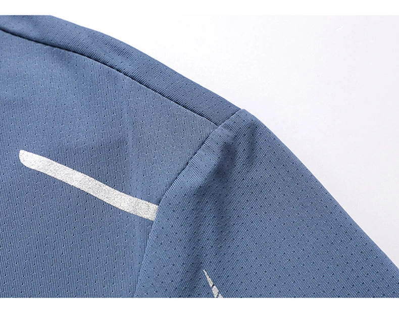 CHRLCK T-shirts de course à séchage rapide pour hommes / T-shirts de randonnée respirants