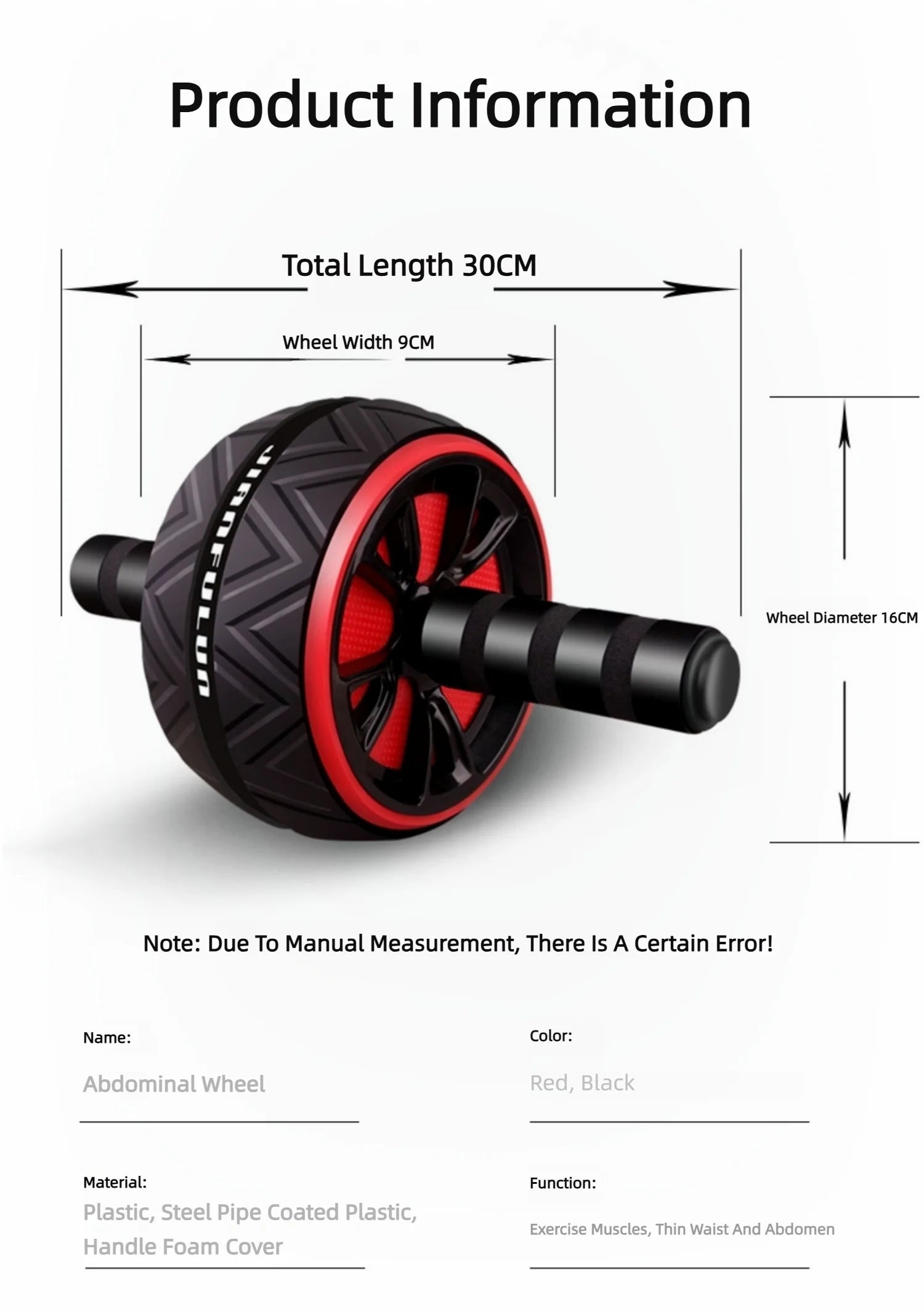 Rouleau d’entraînement ABS Équipement d’exercice Core Abdominal