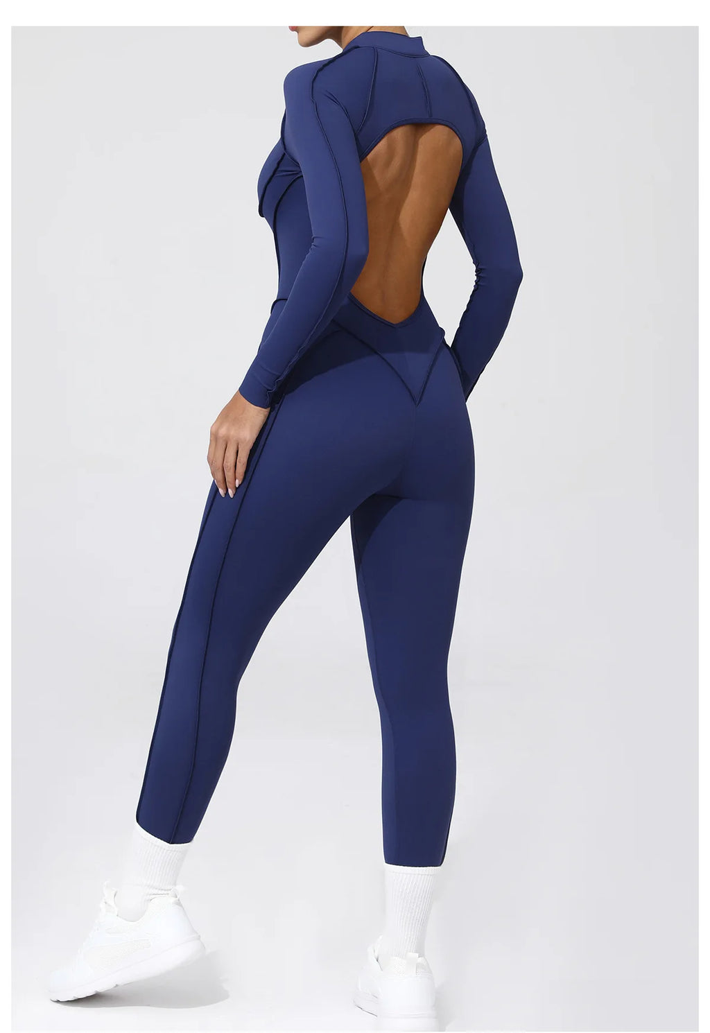 Costume de yoga Ensemble de gymnastique Femmes Entraînement Vêtements de sport Fitness Combinaison de sport à manches longues Femmes Push Up Vêtements d’entraînement féminins Bodysuits